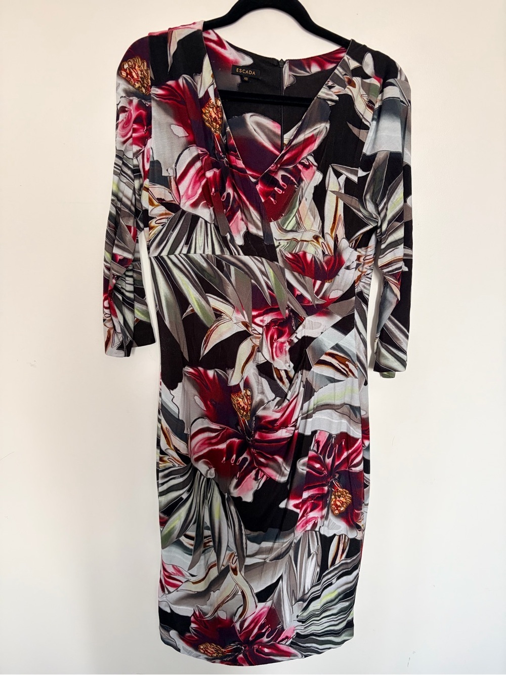ESCADA Fantasy Manresa Stretchy Mid-length Dress - 40